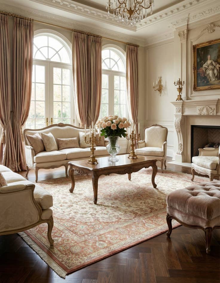 Detail image of 5' 3 x 7' 11 Ghom Silk Rug