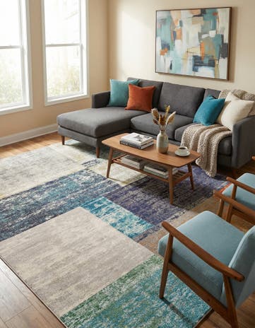 9' x 12' Washable Vivid Rug