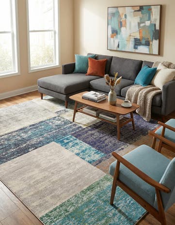 9' x 12' Washable Vivid Rug