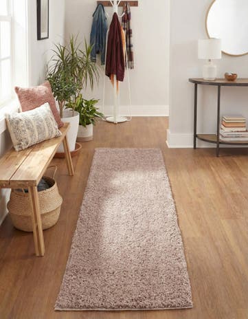 Mushroom Jill Zarin Shaggy Chic Runner Rug