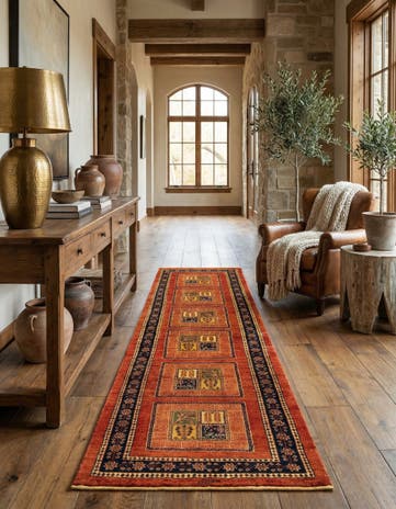 2' 11 x 9' 3 Luribaft Wool Runner Rug