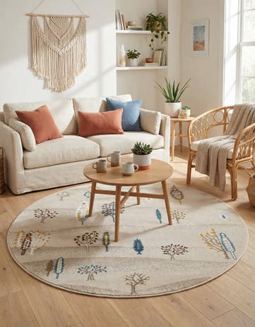 5' 3 x 5' 3 Laguna Round Rug