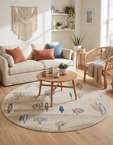 5' 3 x 5' 3 Laguna Round Rug