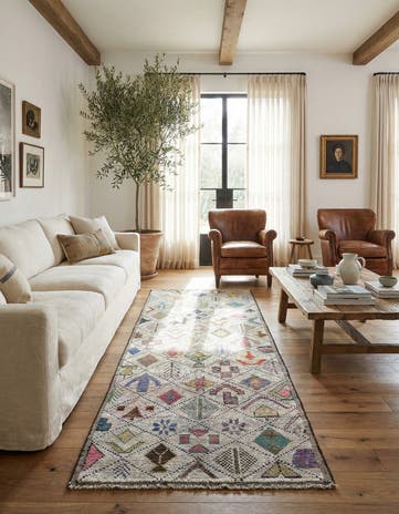 5' 7 x 14' 8 Hand Knotted Moroccan Runner Rug