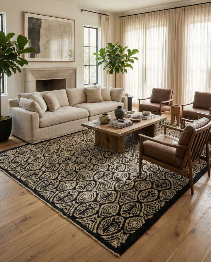 9' 2 x 12' 6 Hand Knotted Darya Wool Rug