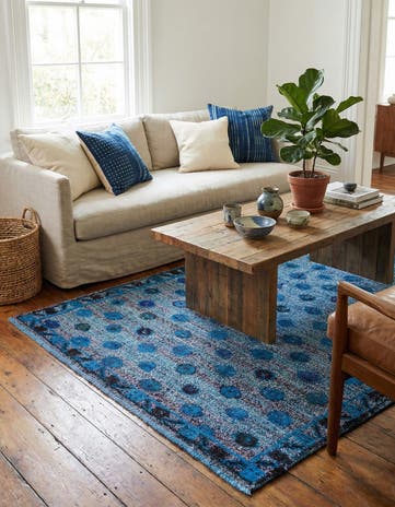 4' 3 x 6' 3 Hand Knotted Darya Wool Rug