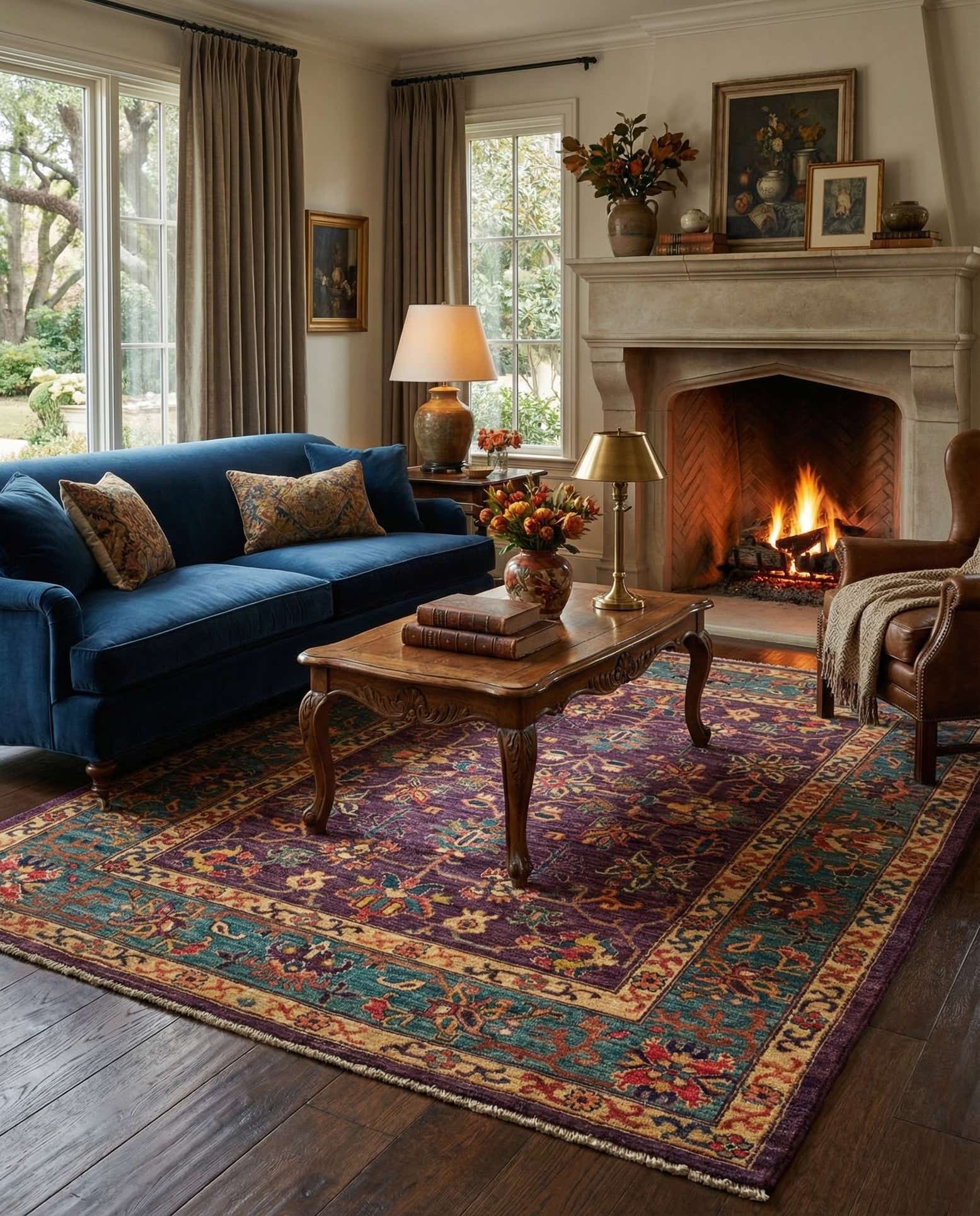 4' 11 x 6' 4 Sara Wool Rug