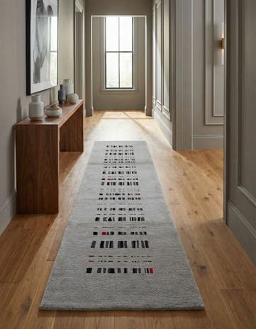 2' 9 x 9' 7 Hand Knotted Tibet Wool Runner Rug