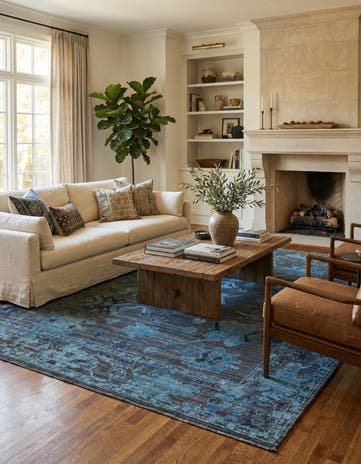 9' x 12' 2 Hand Knotted Oushak Wool Rug