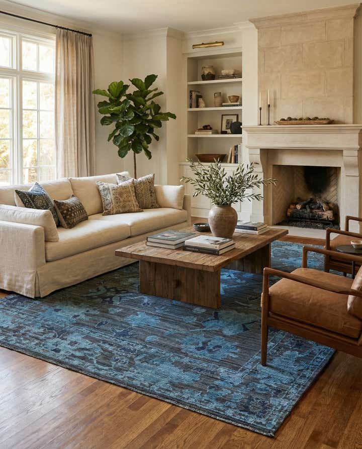 9' x 12' 2 Hand Knotted Oushak Wool Rug