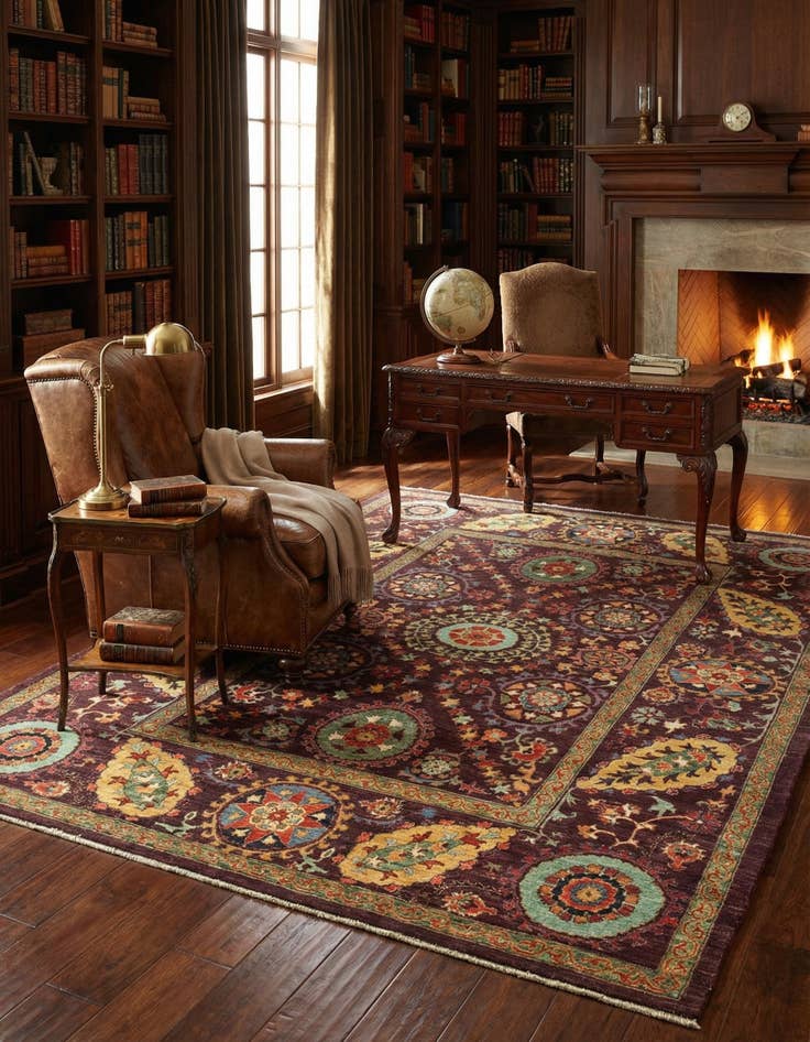 Detail image of 6' 3 x 8' 2  Hand Knotted Ariana Ziegler Oriental Rug