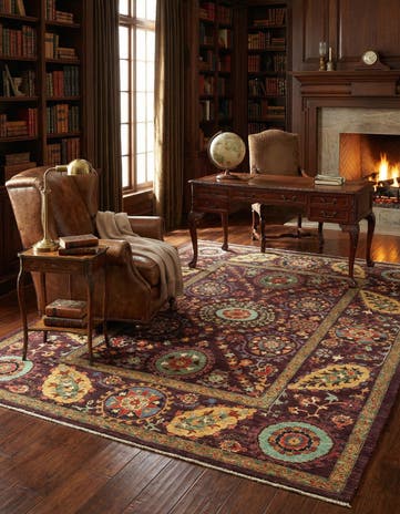 6' 3 x 8' 2 Hand Knotted Ariana Ziegler Oriental Rug
