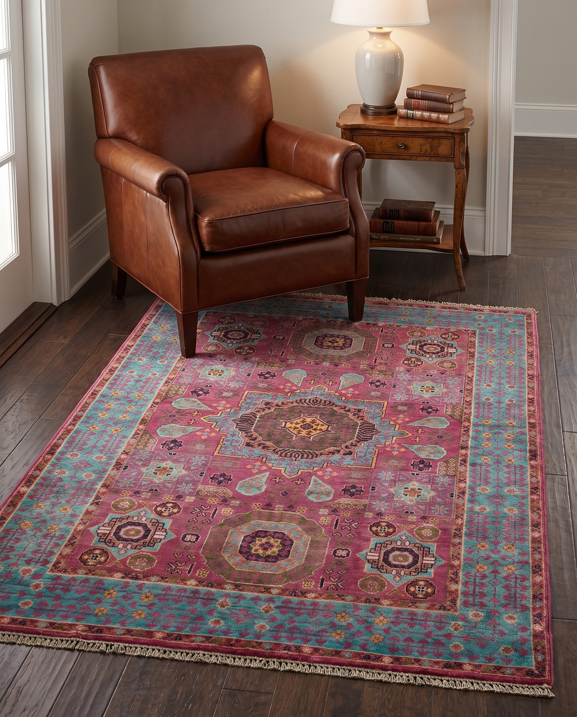 3' 5 x 5' 1 Hand Knotted Mamluk Ziegler Rug