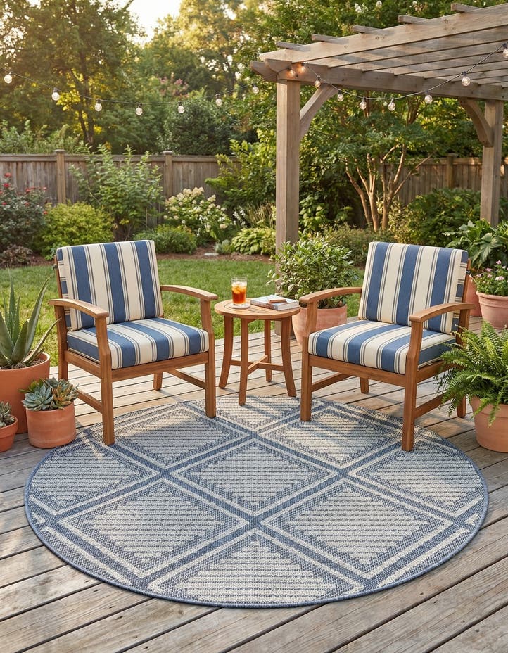 5' 3 x 5' 3 Easy-Clean Lattice Indoor / Outdoo...