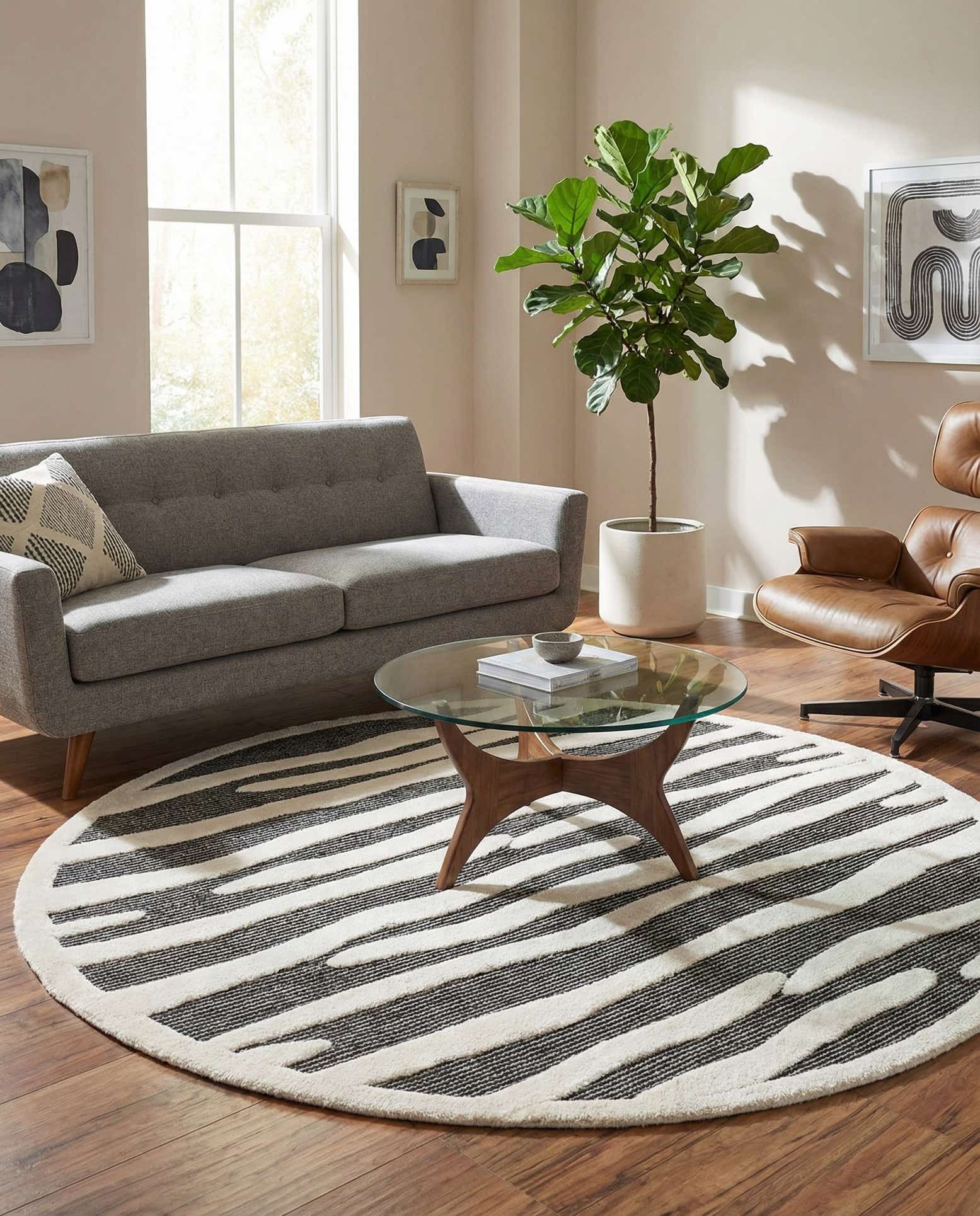 7' 10 x 7' 10 Prismatic Round Rug