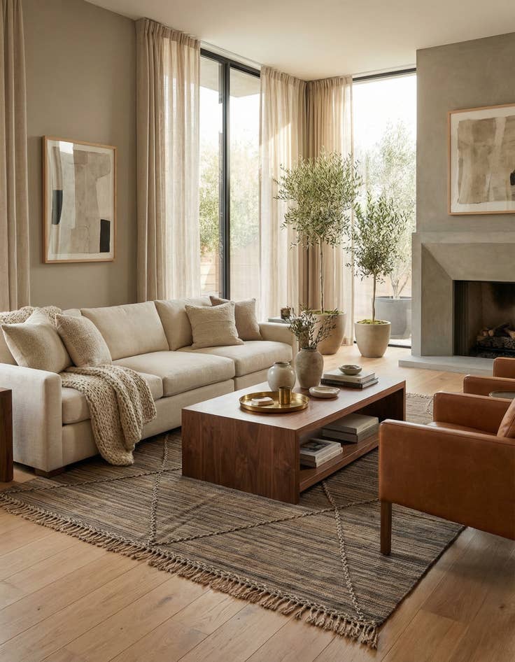 Detail image of 7' x 10'  Hand Woven Kilim Modern Wool Rug