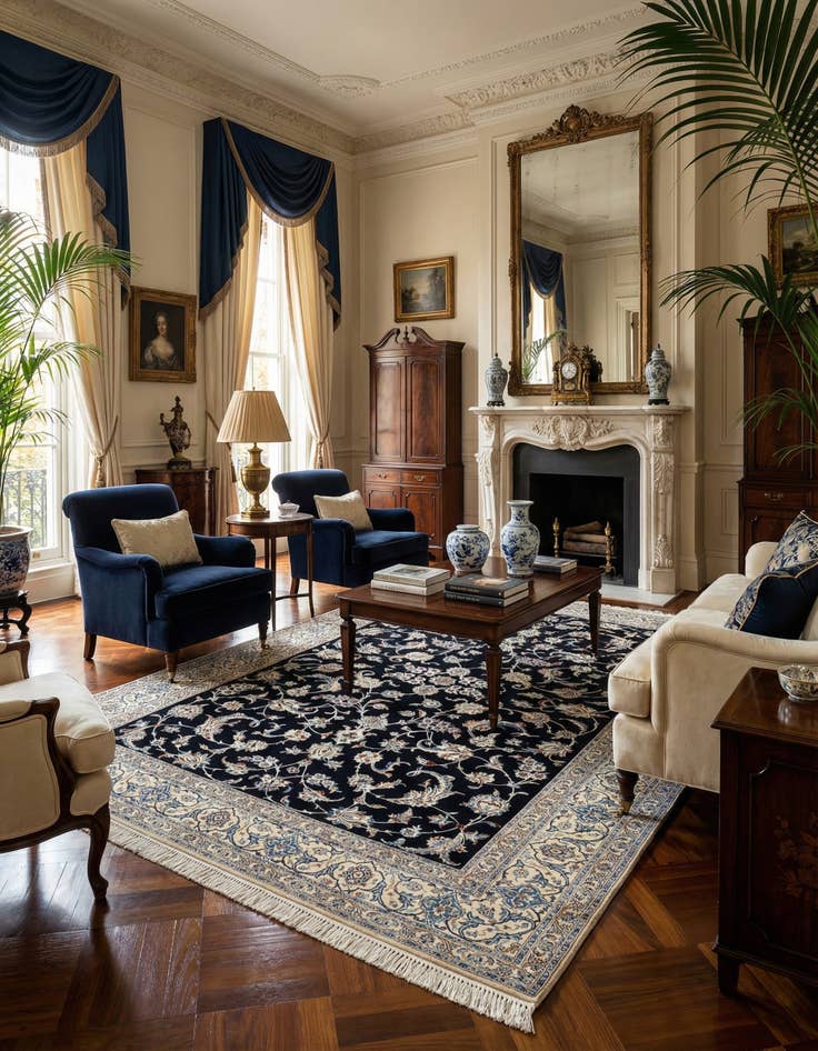 Detail image of 7' 1 x 10' 5 Nain Rug