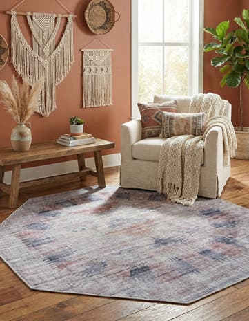 7' 10 x 7' 10 Washable Sisu Octagon Rug