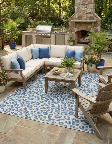 10' x 13' Easy-Clean Safari Indoor / Outdoor Rug