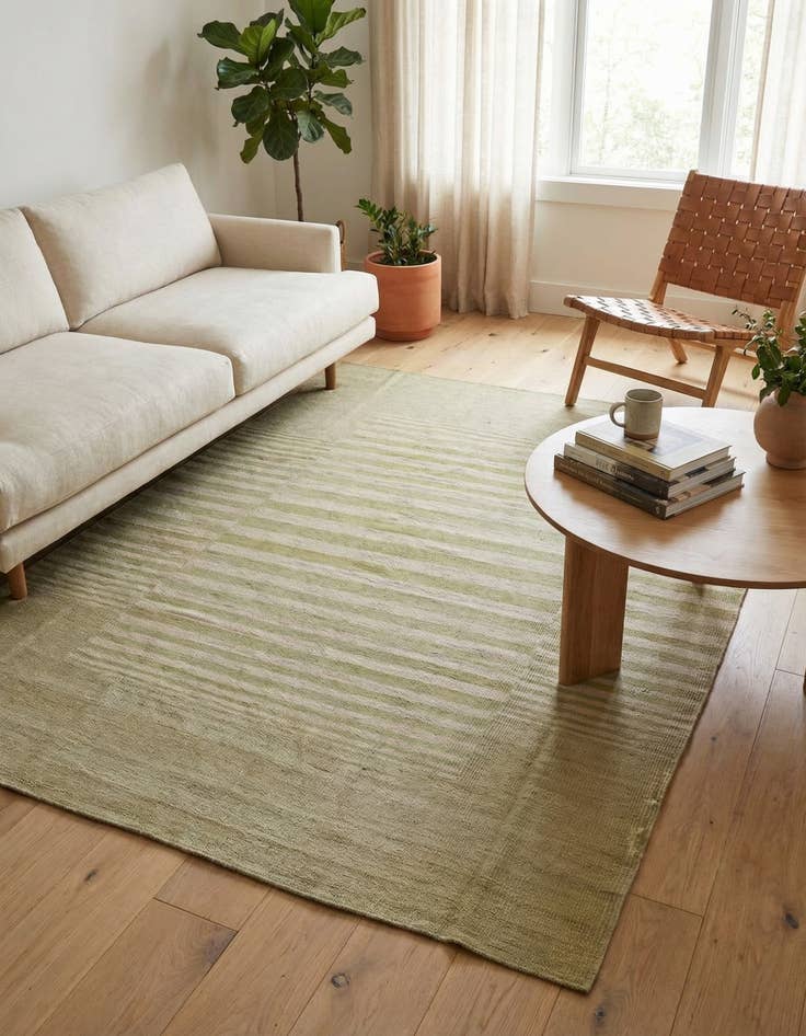 Detail image of 5' x 6' 5  Hand Woven Kilim Modern Wool Rug