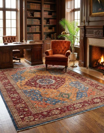 5' 7 x 7' 11 Hand Knotted Ariana Ziegler Oriental Rug