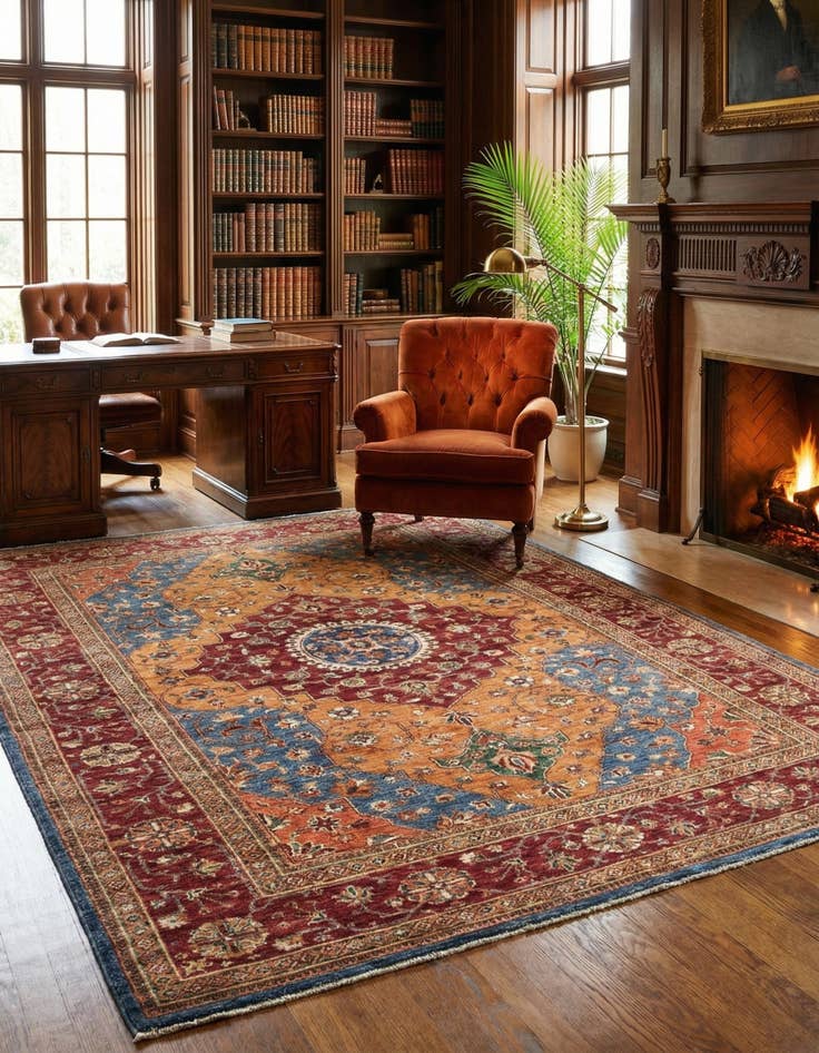 Detail image of 5' 7 x 7' 11  Hand Knotted Ariana Ziegler Oriental Rug