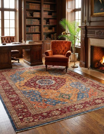 5' 7 x 7' 11 Hand Knotted Ariana Ziegler Oriental Rug