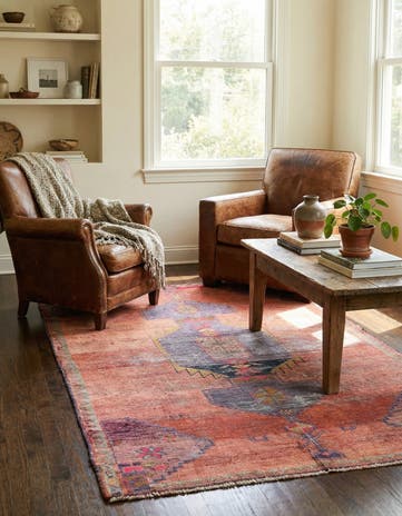 4' 1 x 6' 6 Hand Knotted Ultra Vintage Persian Wool Rug
