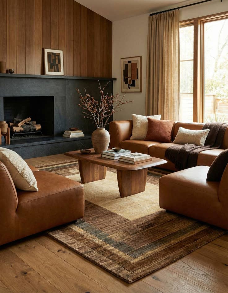 Detail image of 5' 1 x 6' 4 Juma Wool Rug