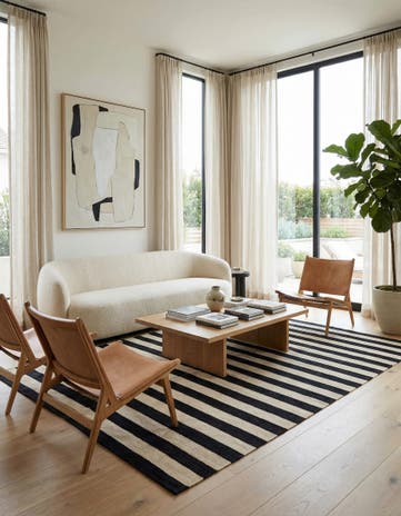5' 6 x 7' 10 Hand Woven Kilim Modern Wool Rug