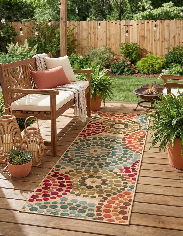 2' 7 x 10' Easy-Clean Modern Indoor / Outdoor...