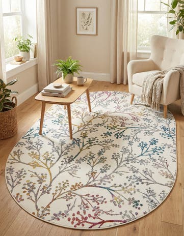 4' x 6' Blossom Oval Rug