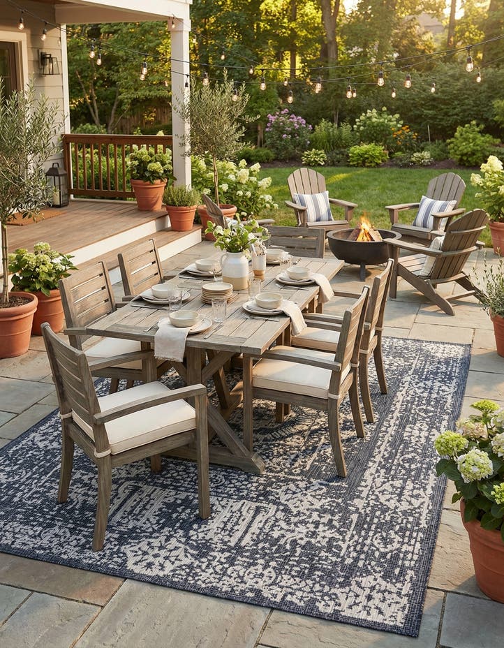 9' x 12' Easy-Clean Traditional Indoor / Ou...