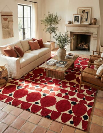 6' 3 x 10' Hand Knotted Moroccan Wool Rug