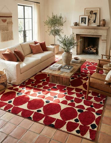 6' 3 x 10' Hand Knotted Moroccan Wool Rug