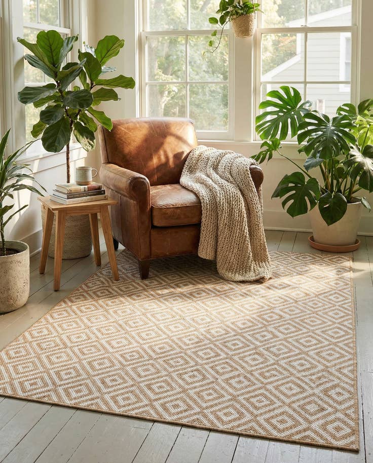 Detail image of 4' x 6' Easy-Clean Jill Zarin Costa Rica Indoor / Outdoor Rug