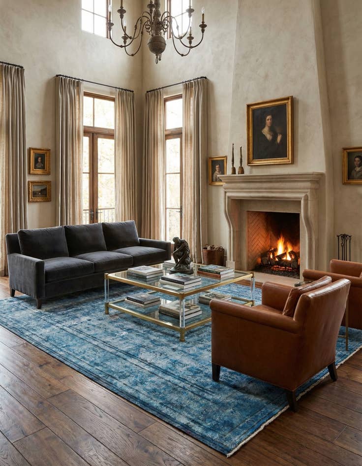 Detail image of 10' 1 x 13' 1  Hand Knotted Ultra Vintage Persian Wool Rug