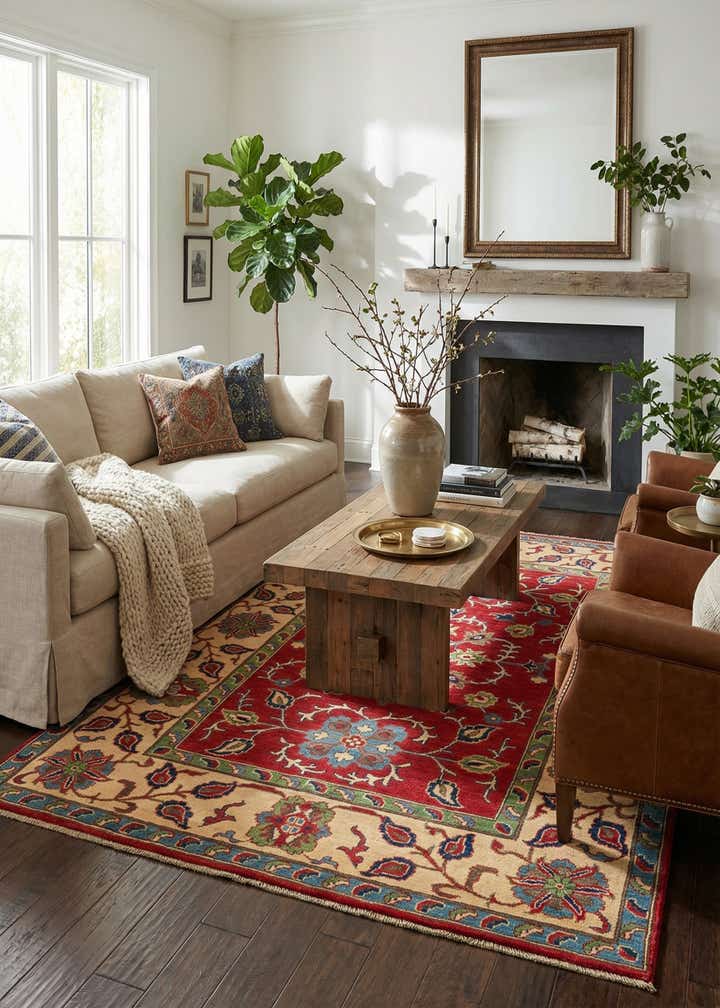 5' 2 x 7' 1 Hand Knotted Kazak Rug