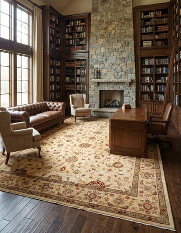 12' 1 x 17' 8 Hand Knotted Peshawar Ziegler Rug