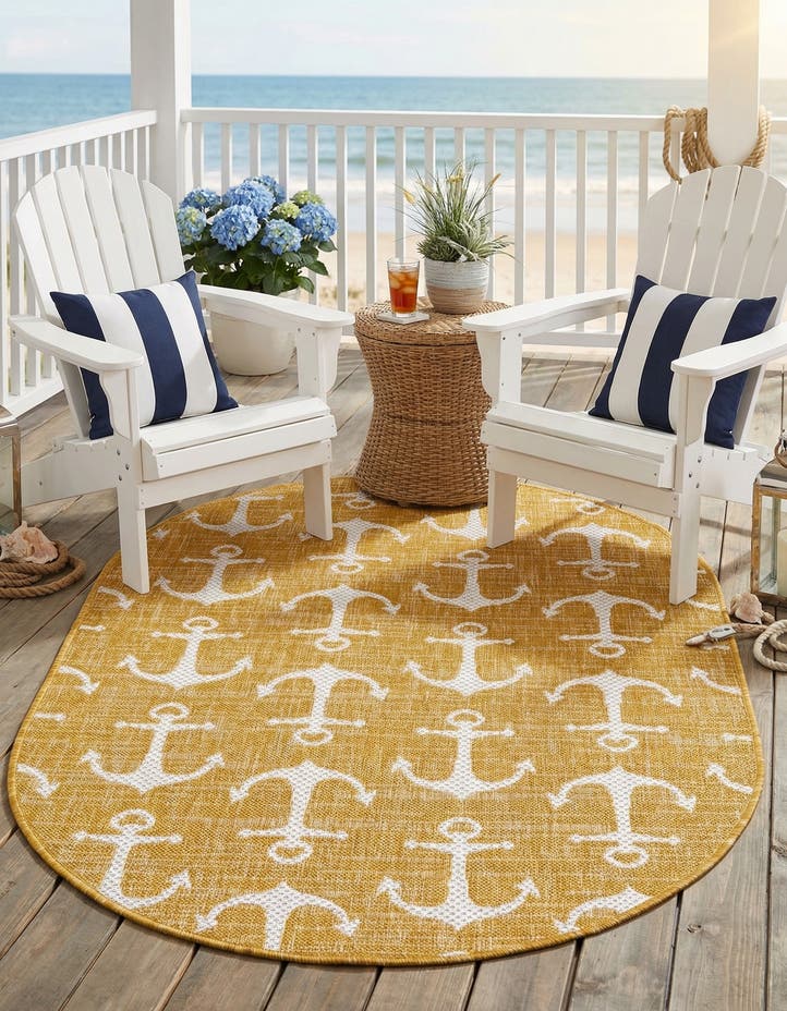 3' x 5' 3 Easy-Clean Coastal Indoor / Outdoo...