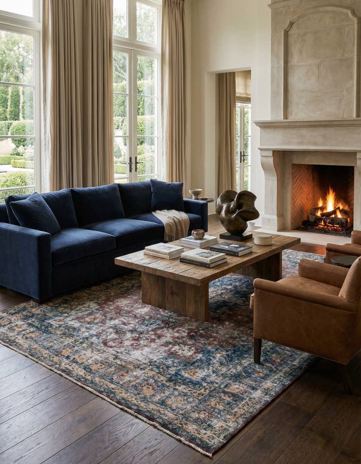 Detail image of  8' x 11' 1  Hand Knotted Ultra Vintage Persian Wool Rug