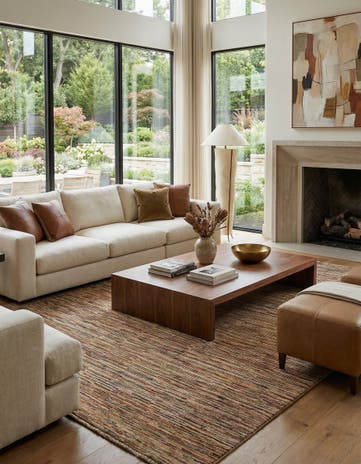 7' 11 x 9' 9 Hand Knotted Modern Ziegler Wool Rug