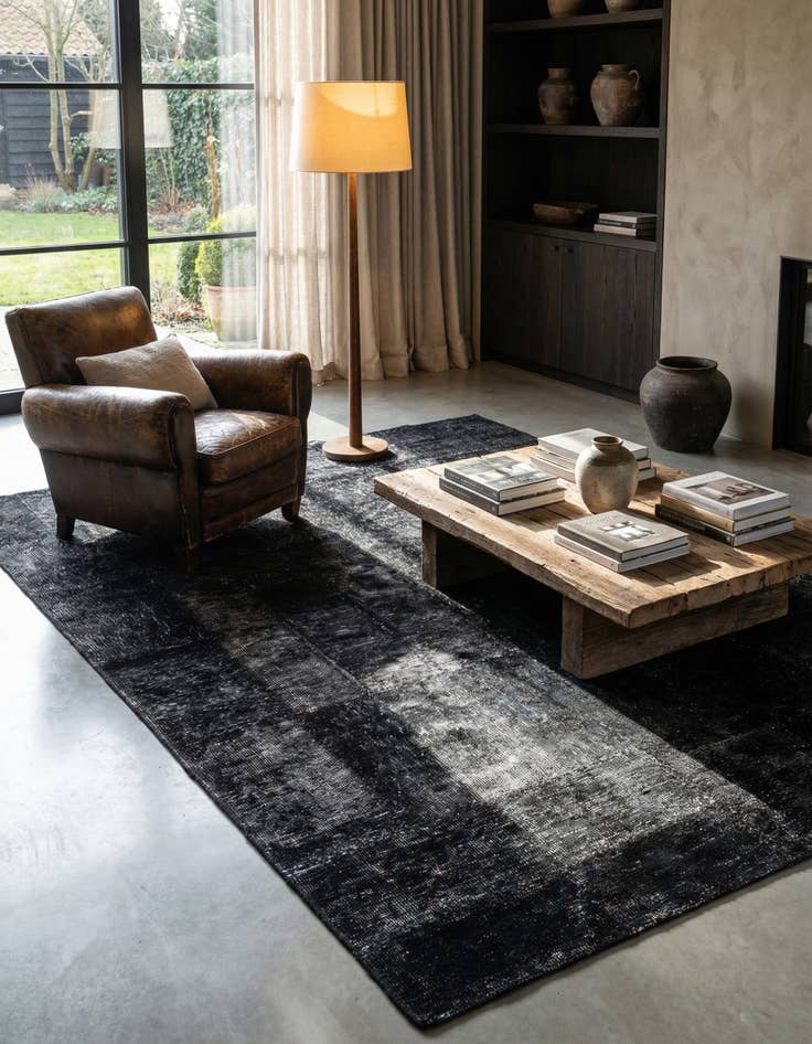 Detail image of 3' 4 x 6' 7  Hand Knotted Ultra Vintage Persian Wool Rug