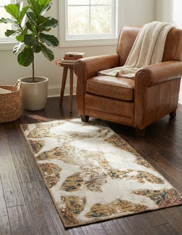 2' 4 x 5' Hand Knotted Ultra Vintage Persian Wool Rug