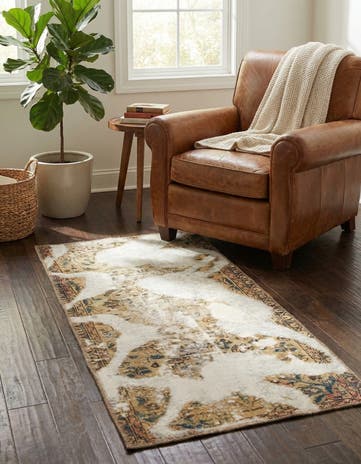 2' 4 x 5' Hand Knotted Ultra Vintage Persian Wool Rug