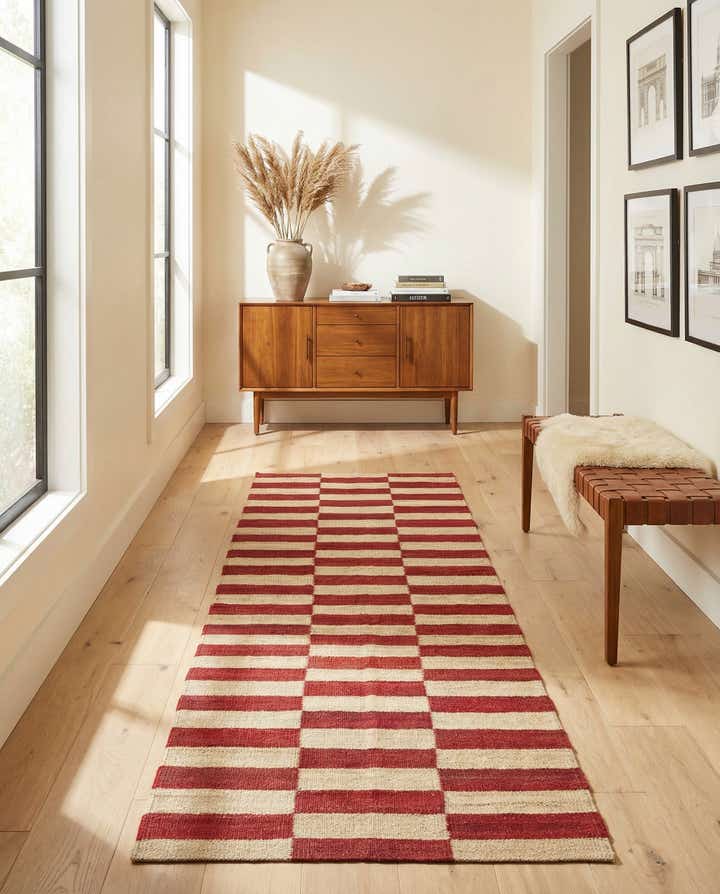 2' 6 x 7' 6 Hand Woven Kilim Modern Wool Runner Rug