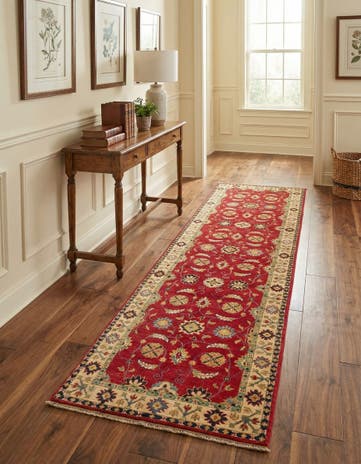 2' 7 x 9' 9 Hand Knotted Kazak Runner Rug