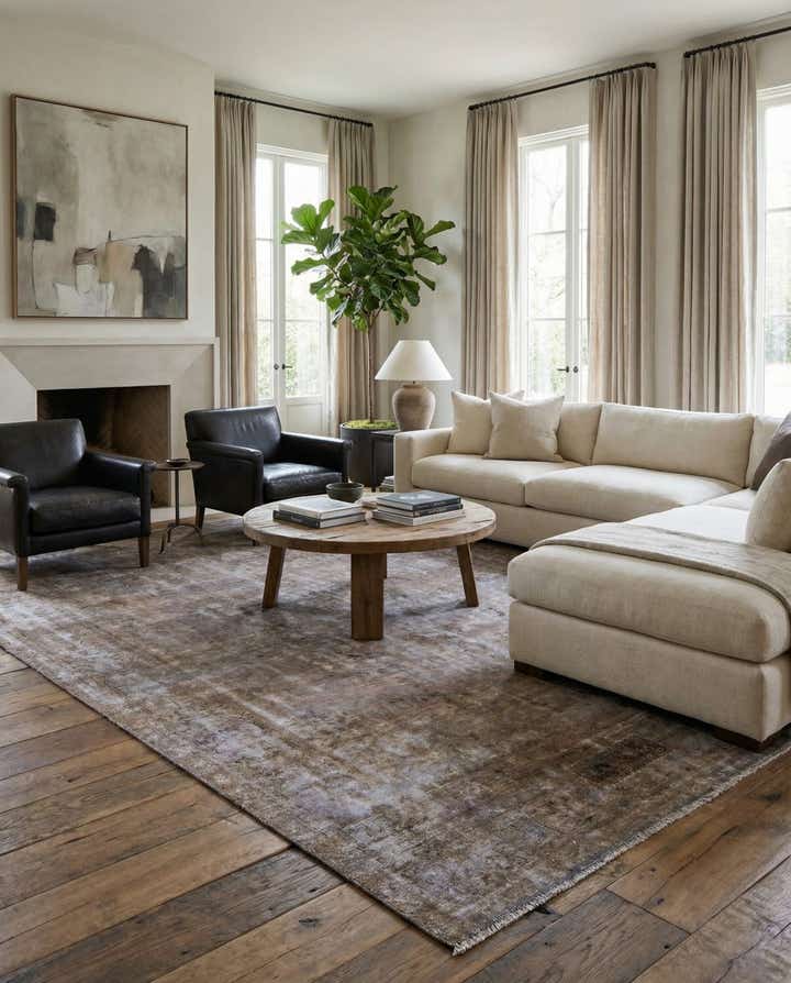 7' 8 x 11' 2 Hand Knotted Ultra Vintage Persian Wool Rug