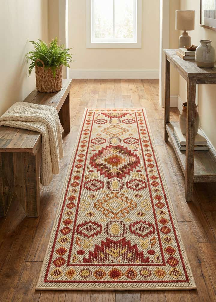2' x 6' Easy-Clean Baja Indoor / Outdoor Runner Rug