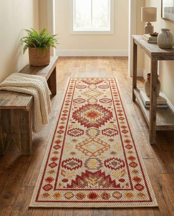 2' x 6' Easy-Clean Baja Indoor / Outdoor Runner Rug